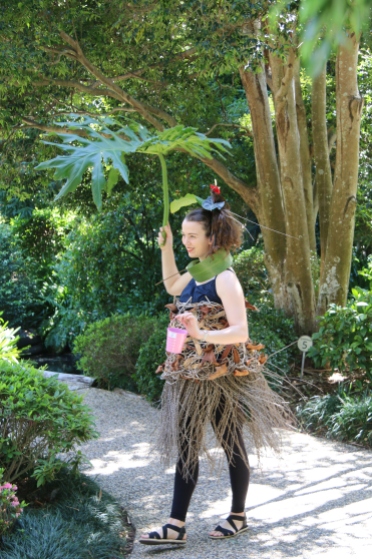 Parading through the Japanese Gardens, Mt Coot-tha.